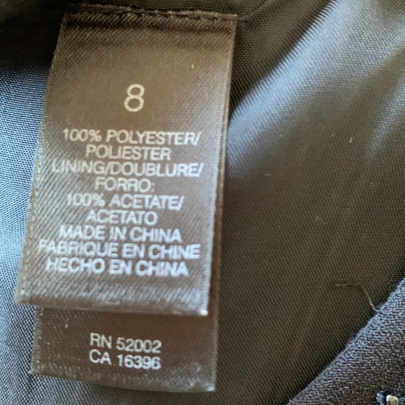 Liz Claiborne Night beaded sleeveless black gown - size 8 - Picture 7 of 8